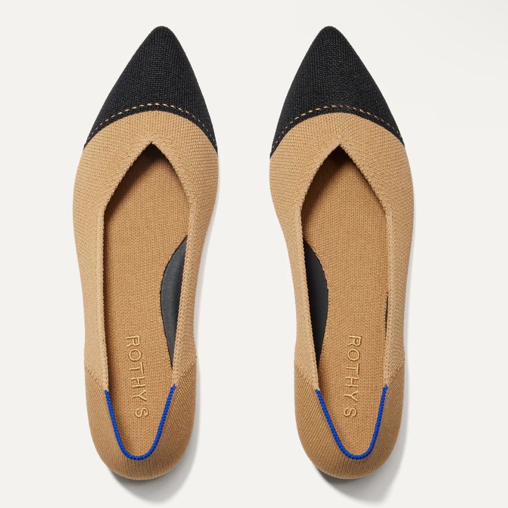 Rothy’s Camel Captoe Flat